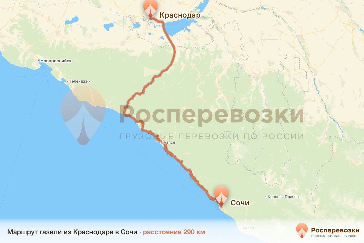 Газель Краснодар Сочи