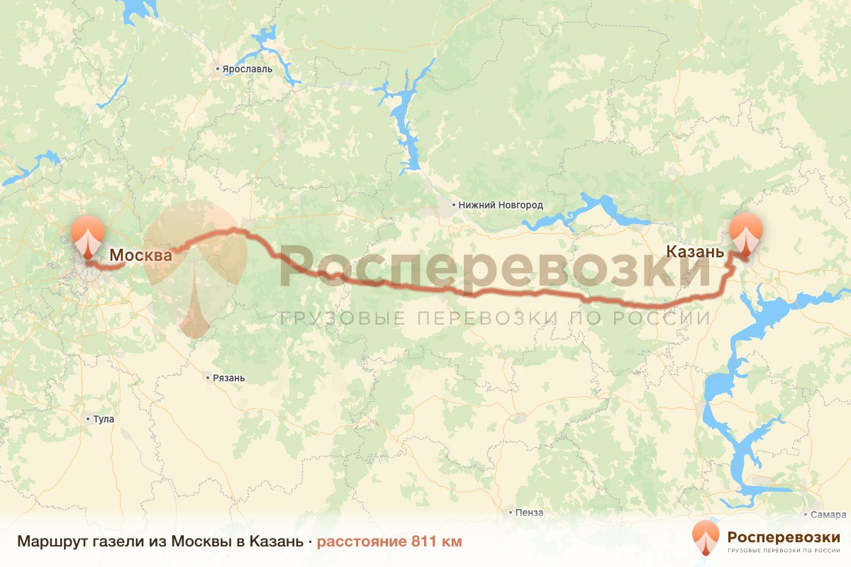 Газель Москва Казань