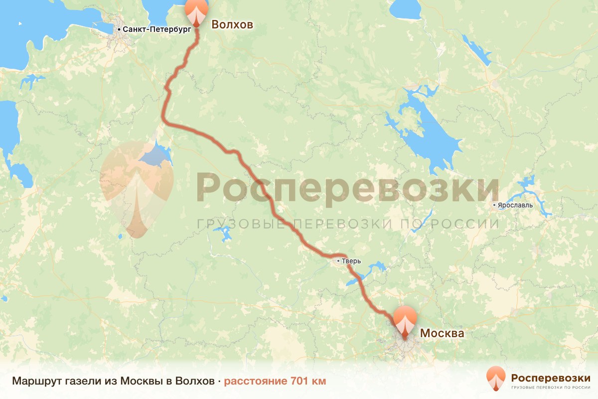 Газель Москва Волхов