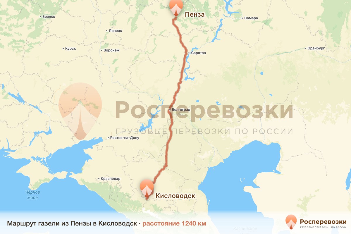 Газель Пенза Кисловодск