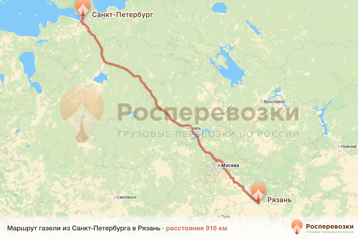 Газель Санкт-Петербург Рязань