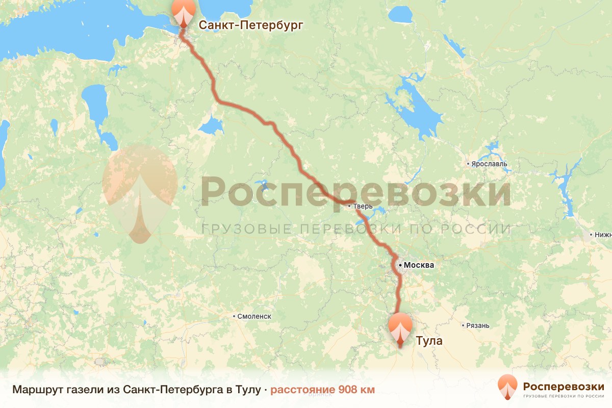 Газель Санкт-Петербург Тула