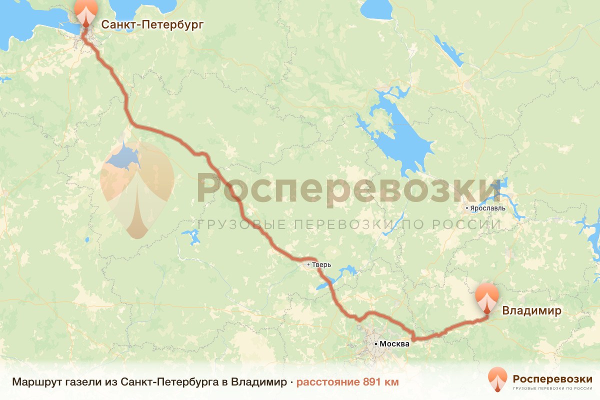 Газель Санкт-Петербург Владимир