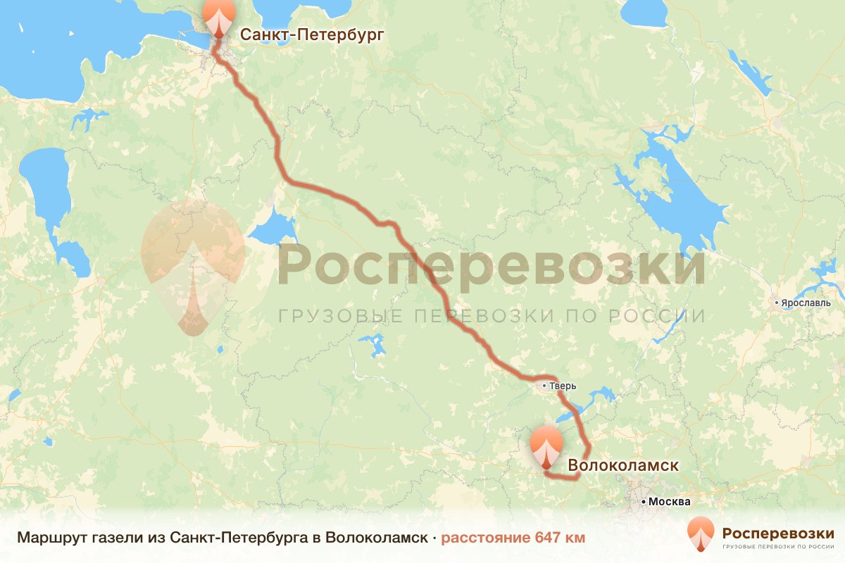 Газель Санкт-Петербург Волоколамск
