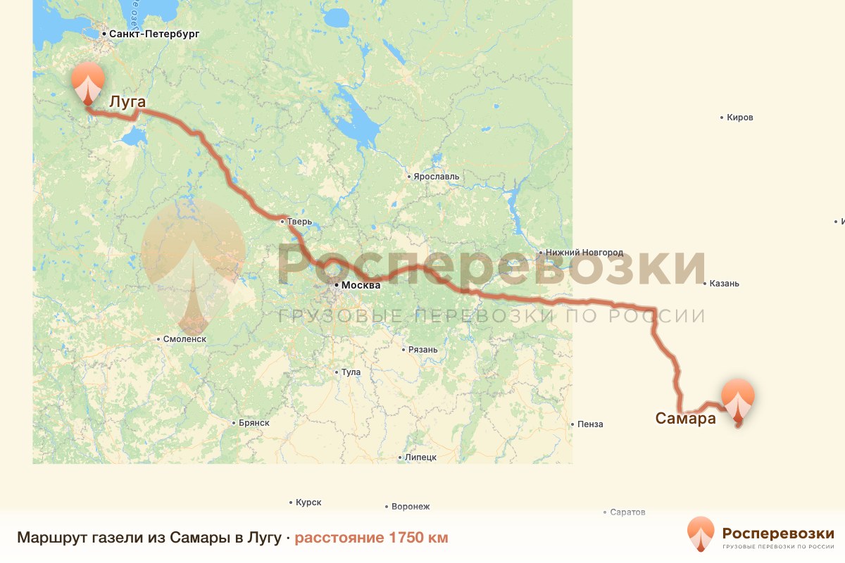 Газель Самара Луга