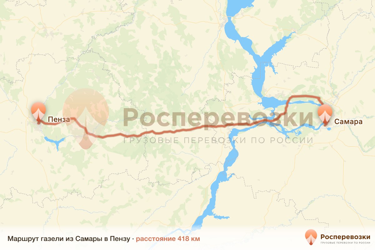 Газель Самара Пенза