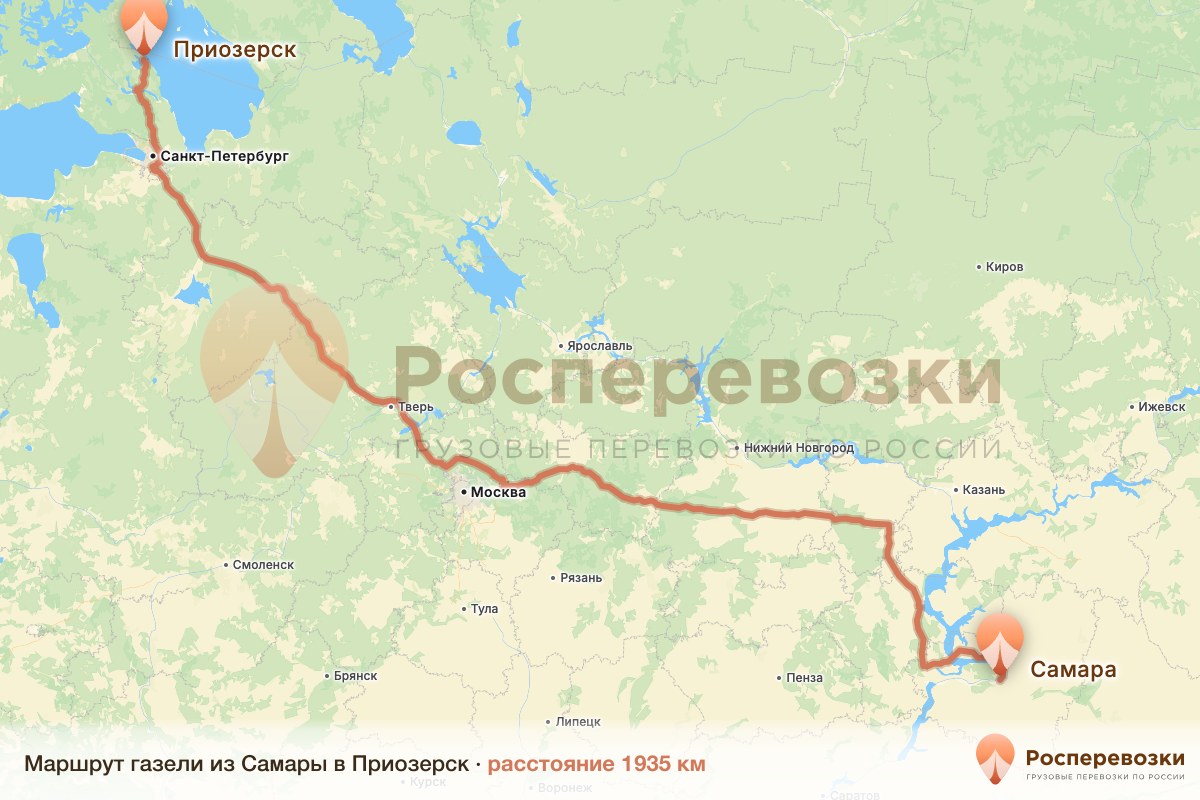Газель Самара Приозерск