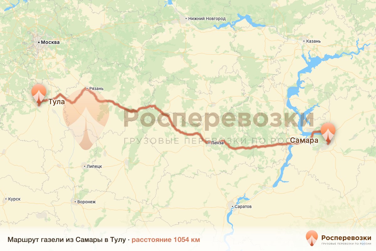 Газель Самара Тула