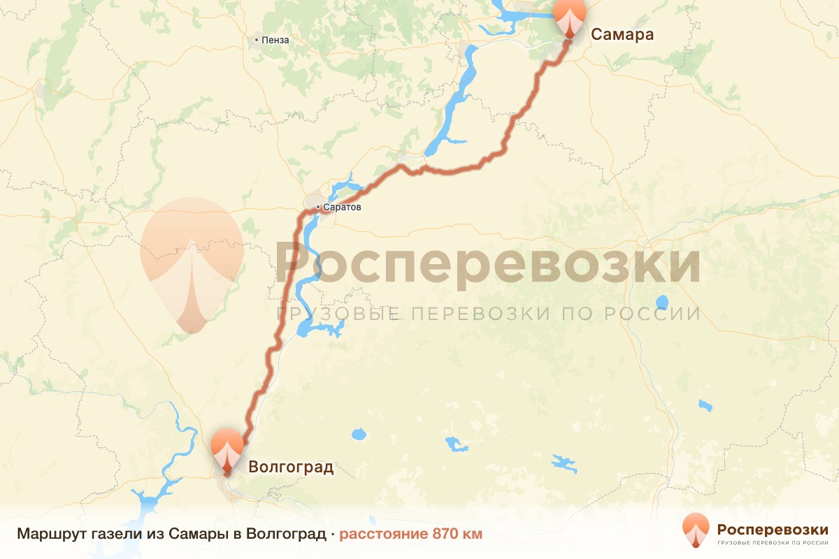 Газель Самара Волгоград