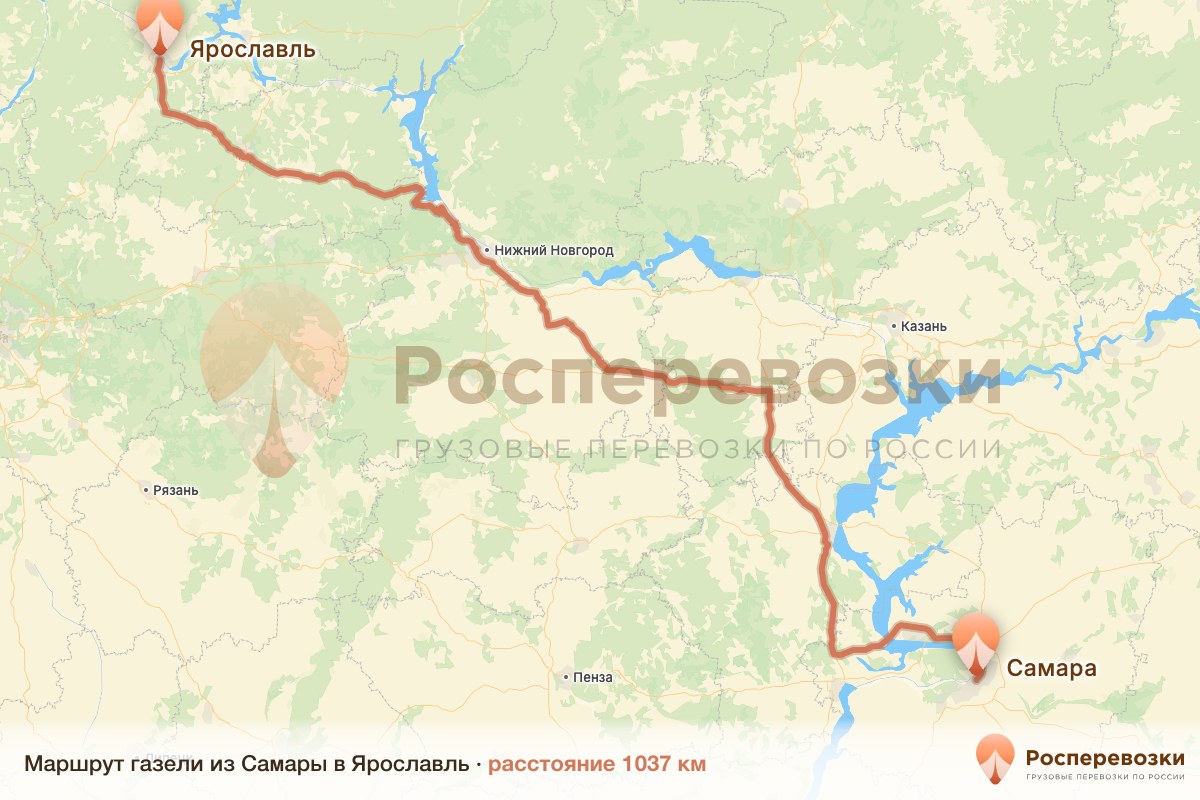 Газель Самара Ярославль