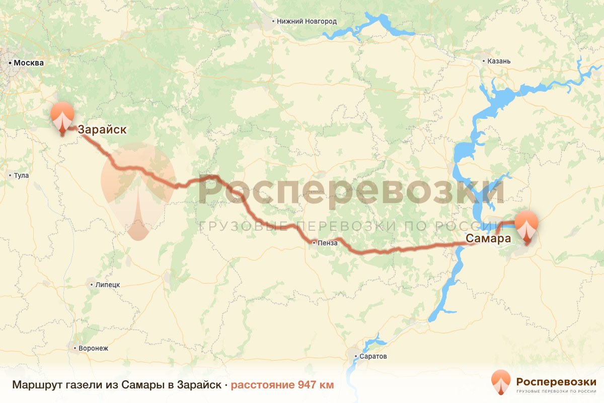Газель Самара Зарайск