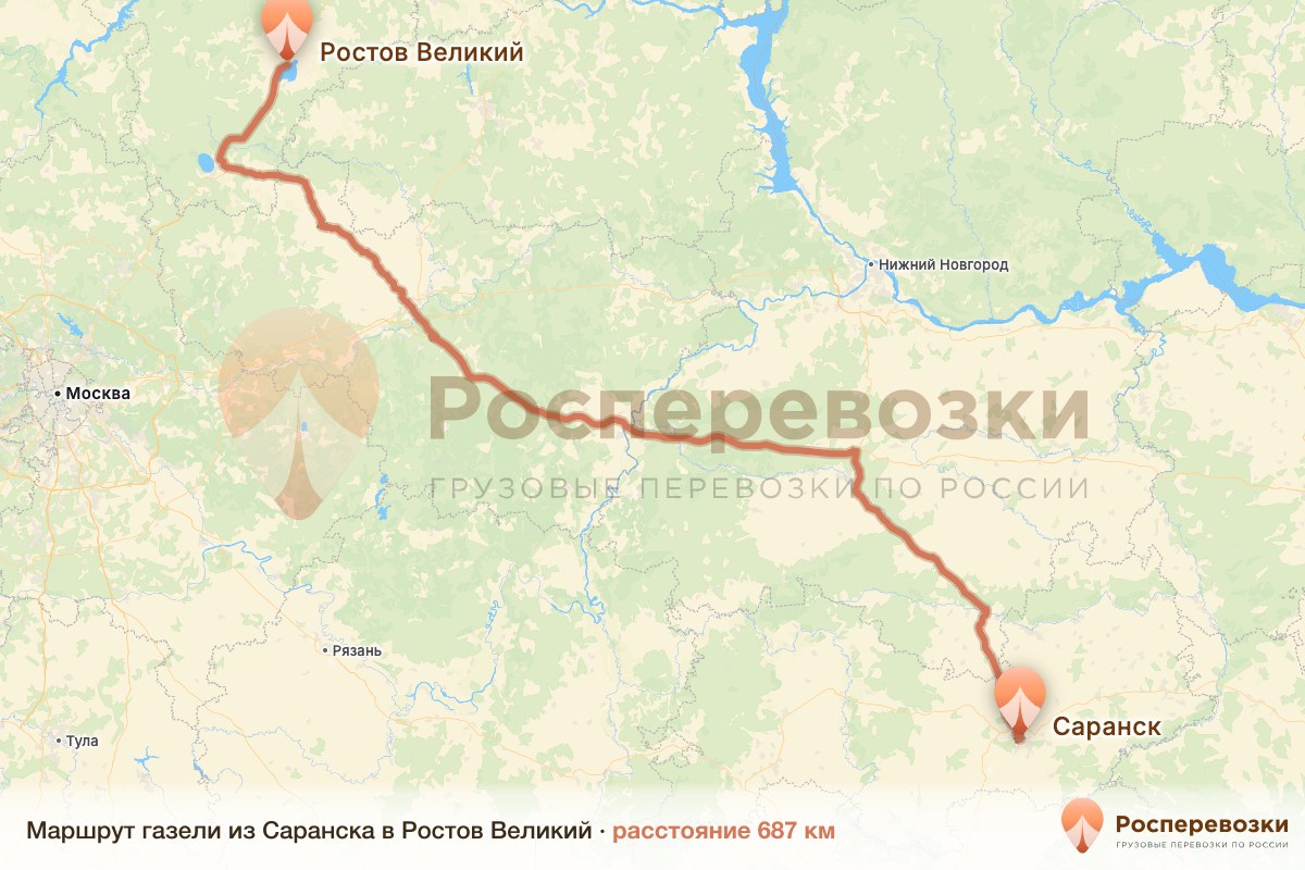 Газель Саранск Ростов