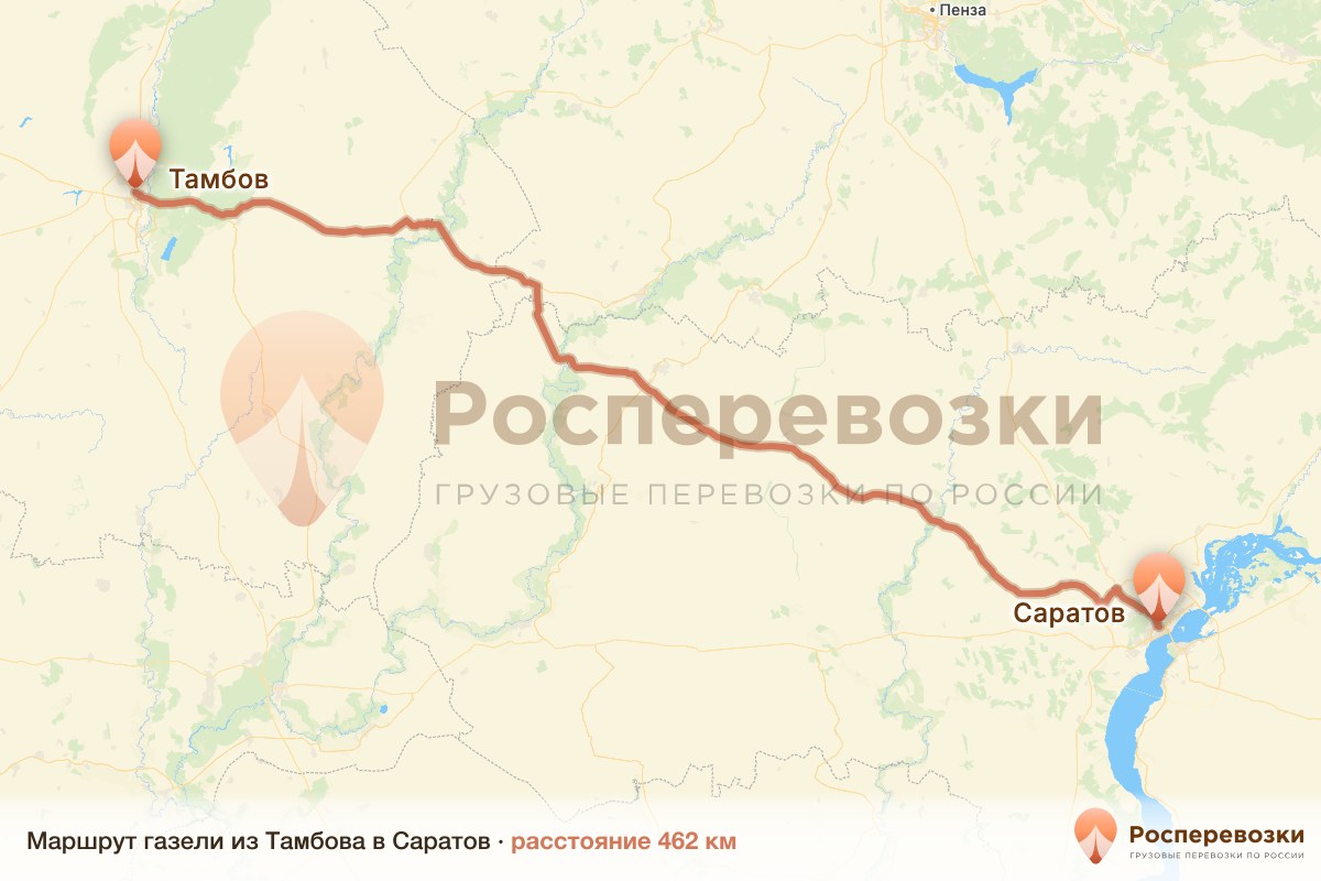 Газель Тамбов Саратов