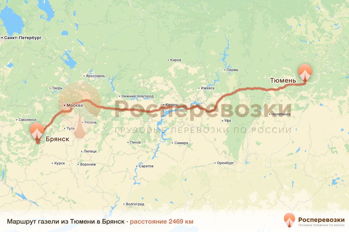 Газель Тюмень Брянск