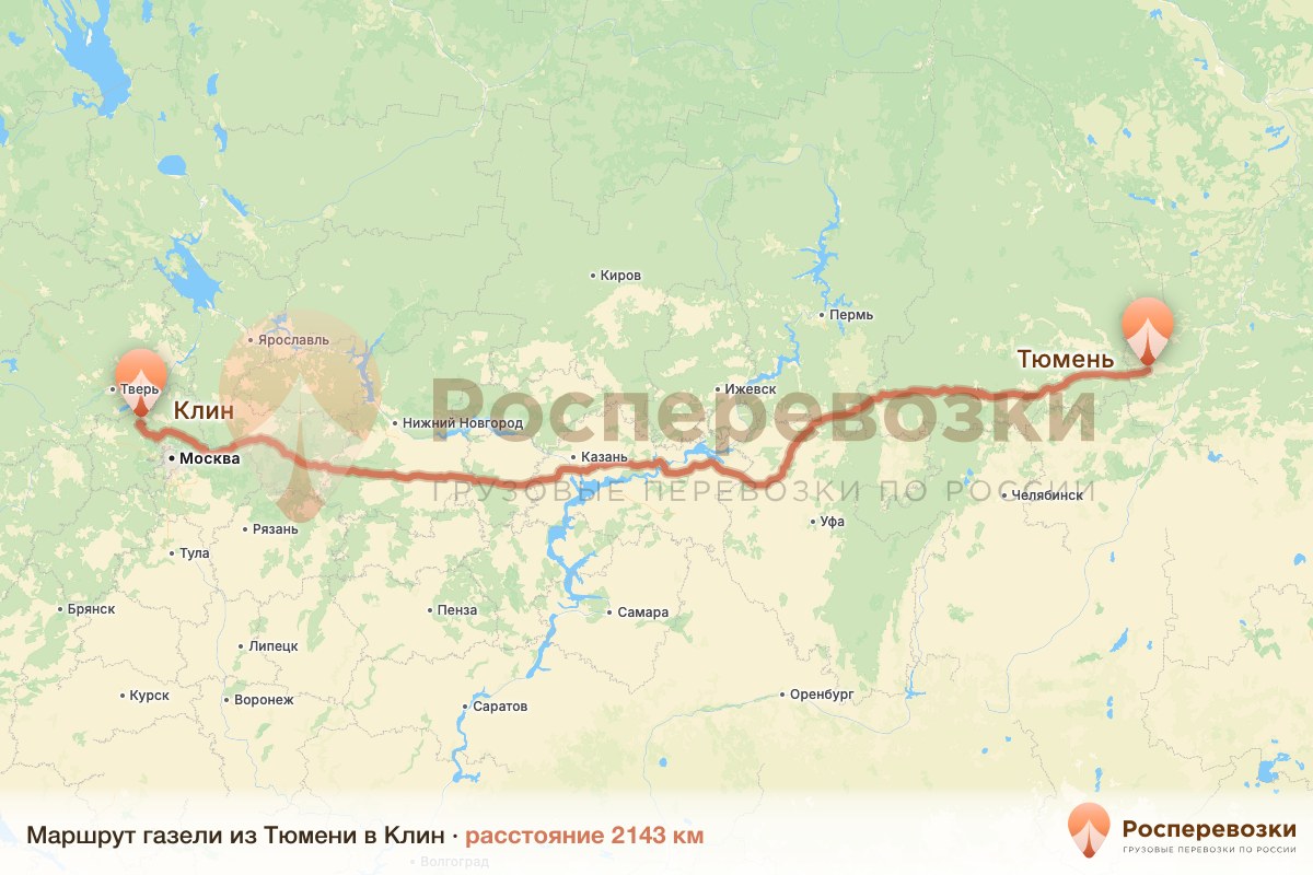 Газель Тюмень Клин