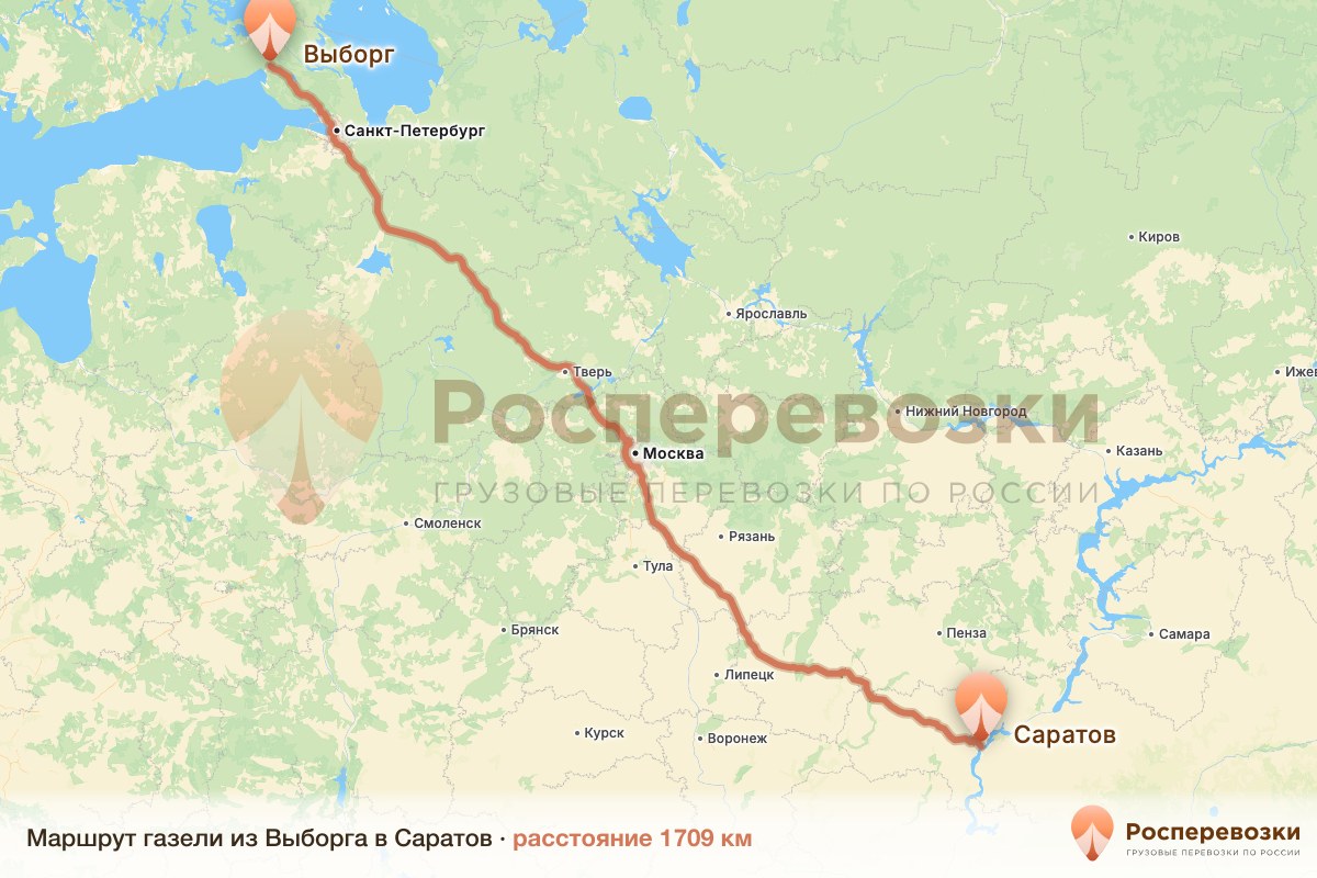 Газель Выборг Саратов