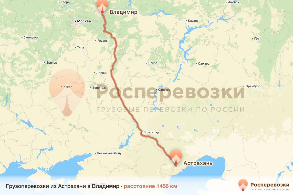 Грузоперевозки Астрахань Владимир