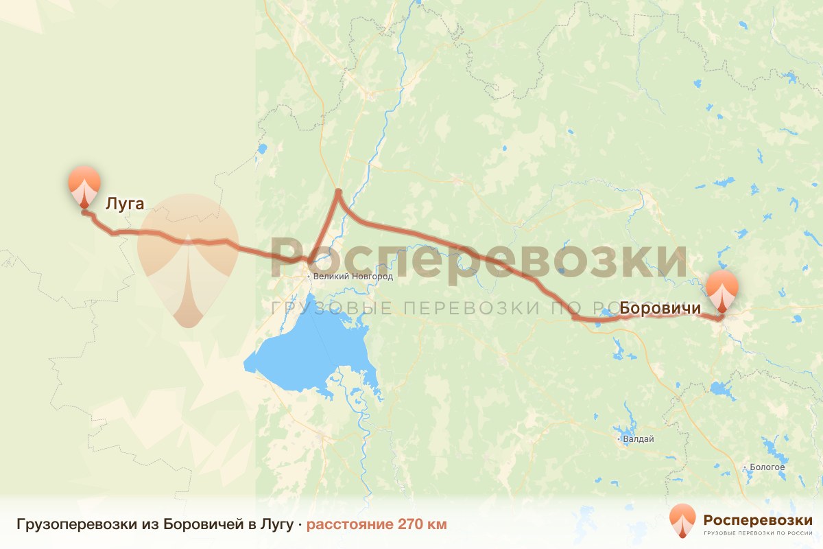 Грузоперевозки Боровичи Луга