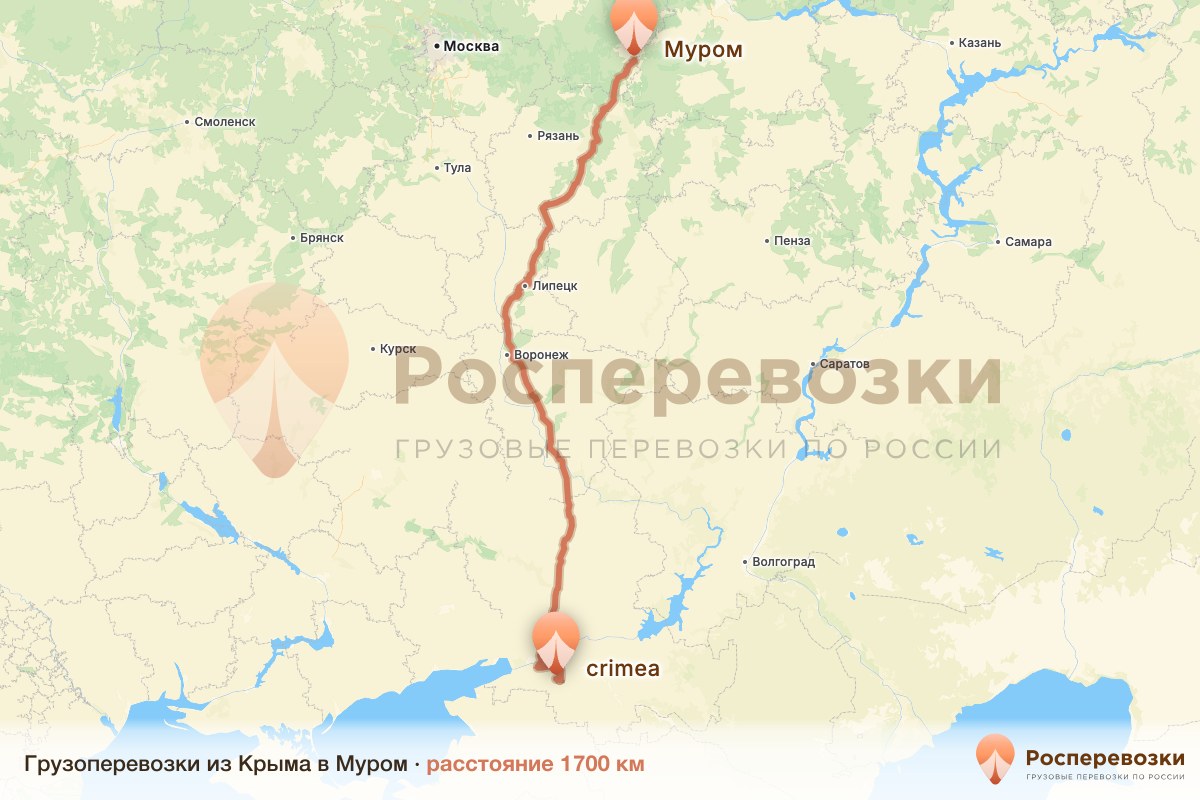 Грузоперевозки Крым Муром