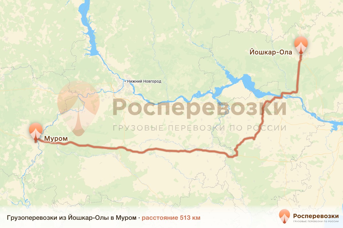 Грузоперевозки Йошкар-Ола Муром