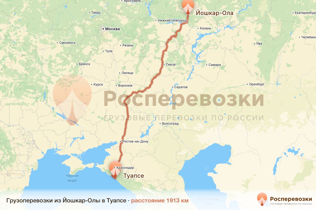 Грузоперевозки Йошкар-Ола Туапсе