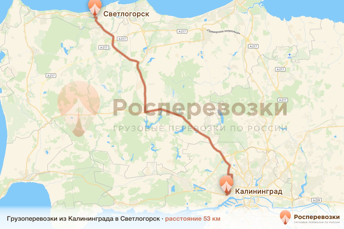Грузоперевозки Калининград Светлогорск