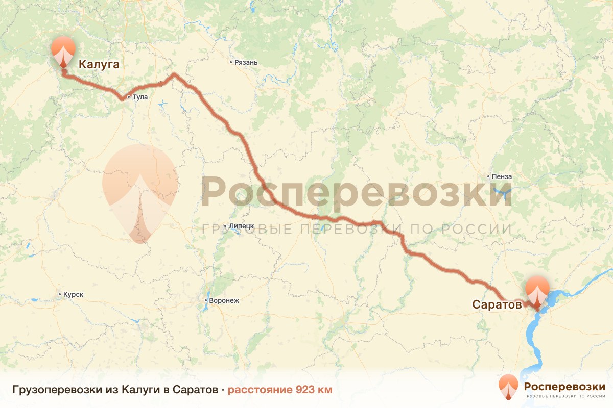 Грузоперевозки Калуга Саратов