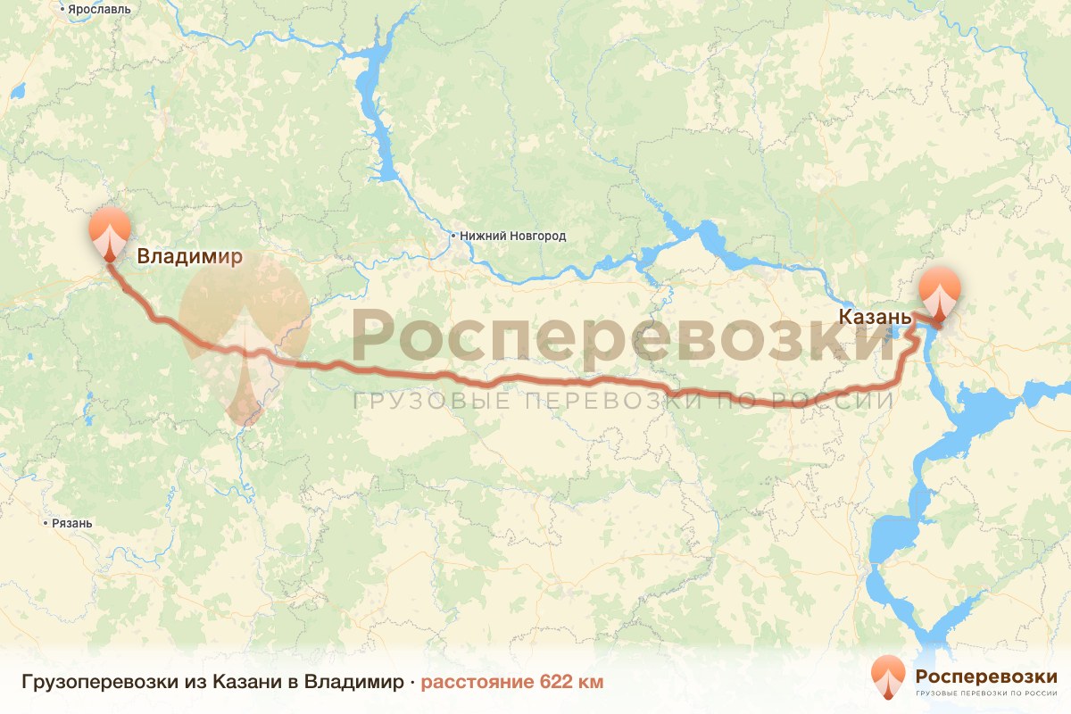 Грузоперевозки Казань Владимир