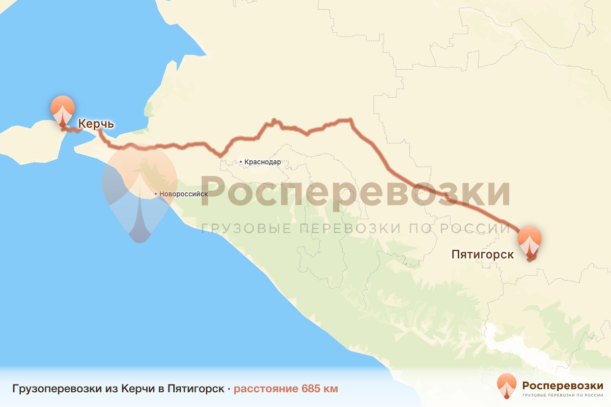 Грузоперевозки Керчь Пятигорск