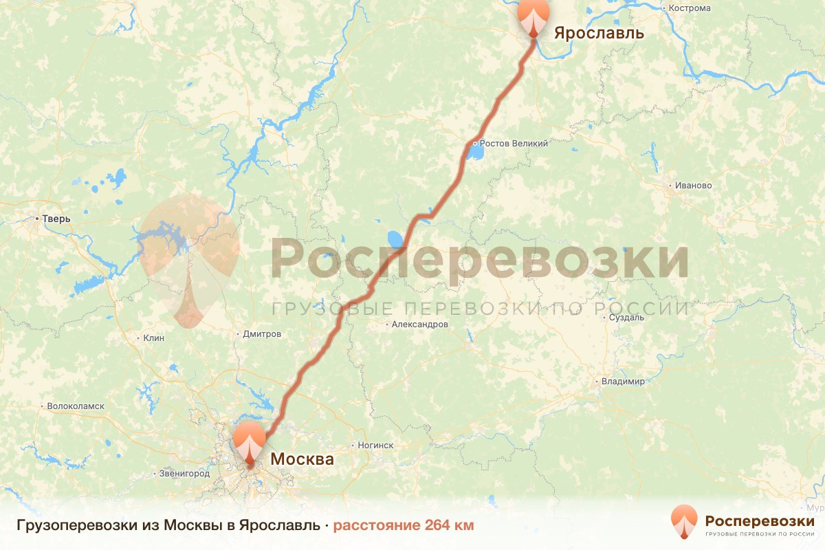Грузоперевозки Москва Ярославль