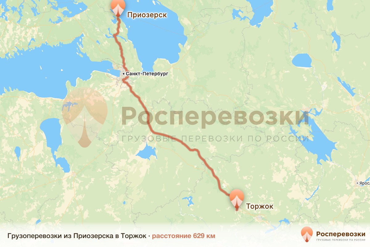 Грузоперевозки Приозерск Торжок