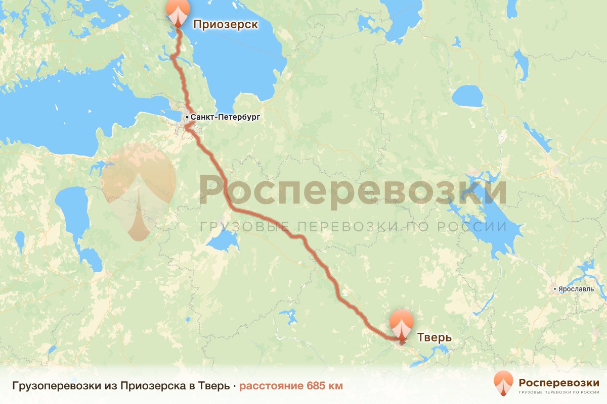 Грузоперевозки Приозерск Тверь