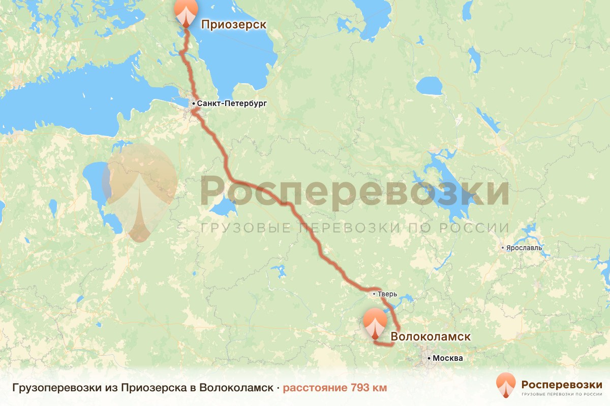 Грузоперевозки Приозерск Волоколамск