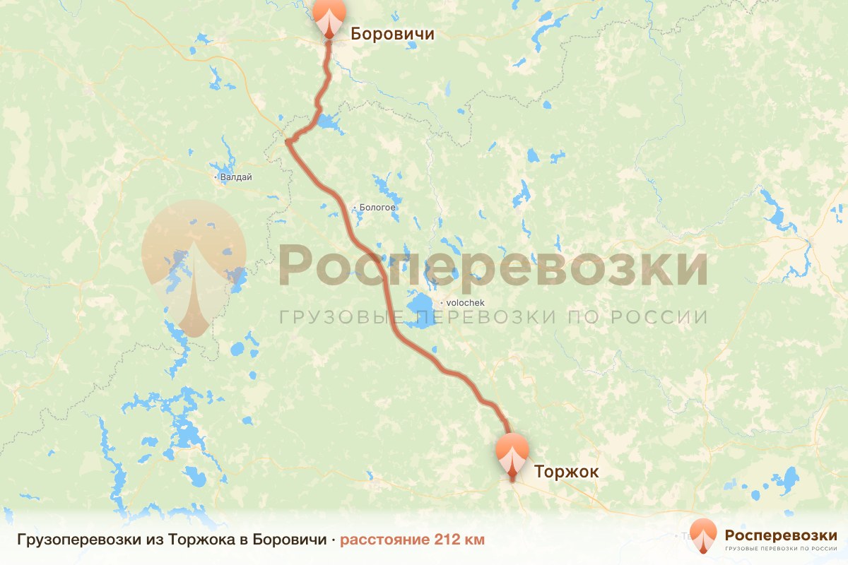 Грузоперевозки Торжок Боровичи
