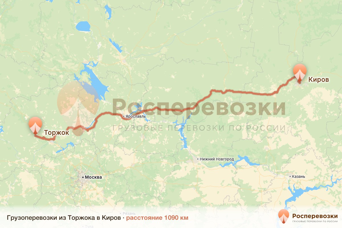 Грузоперевозки Торжок Киров