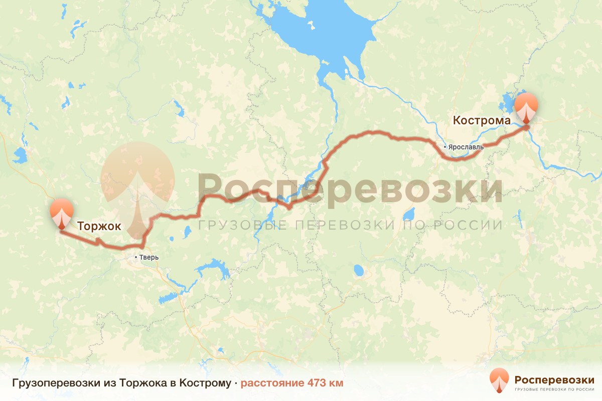 Грузоперевозки Торжок Кострома