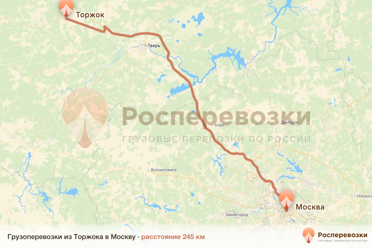 Грузоперевозки Торжок Москва