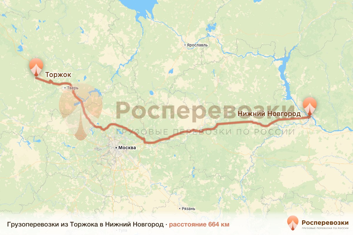Грузоперевозки Торжок Нижний Новгород