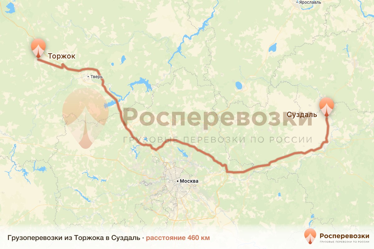 Грузоперевозки Торжок Суздаль