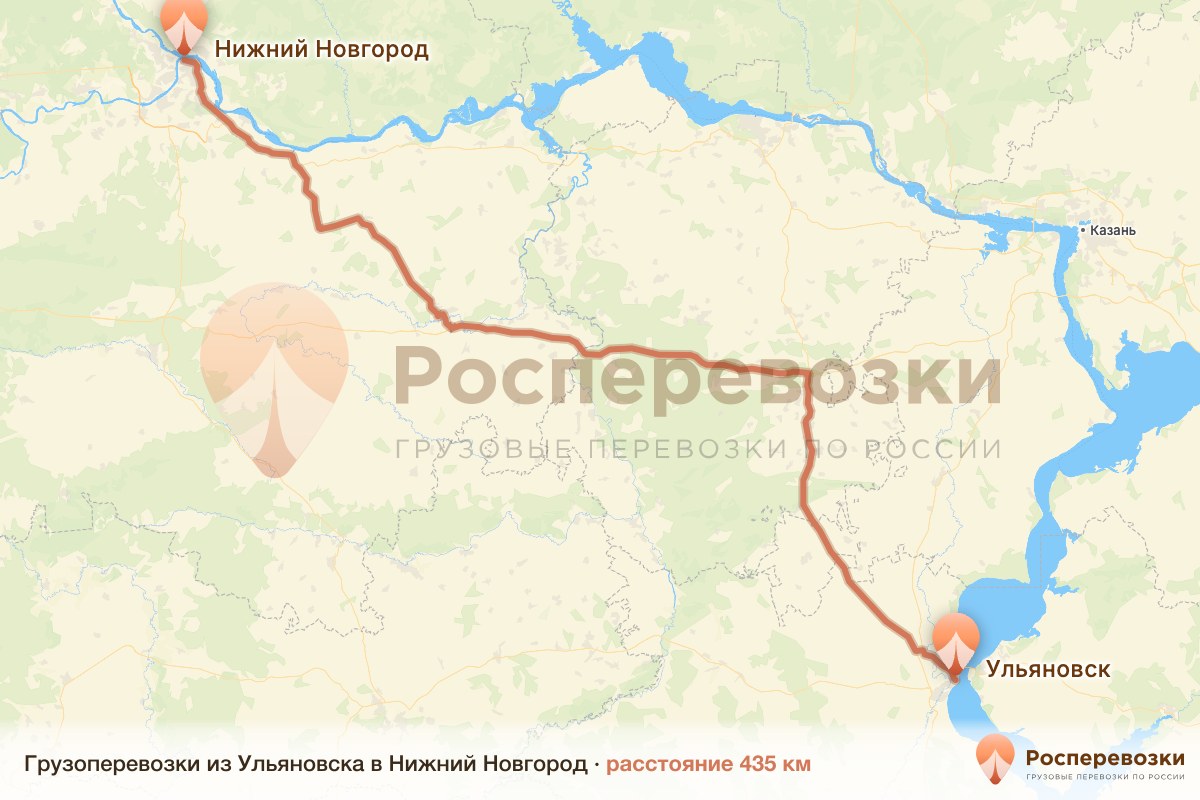 Грузоперевозки Ульяновск Нижний Новгород