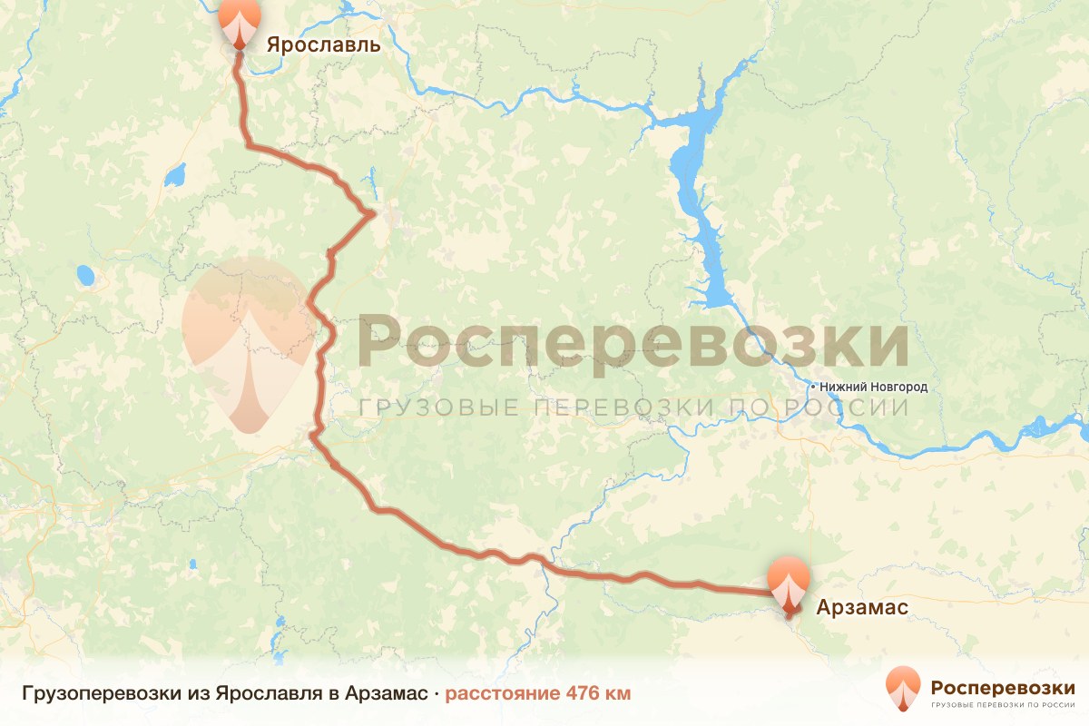 Грузоперевозки Ярославль Арзамас