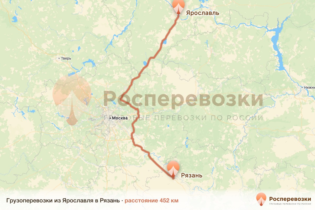 Грузоперевозки Ярославль Рязань