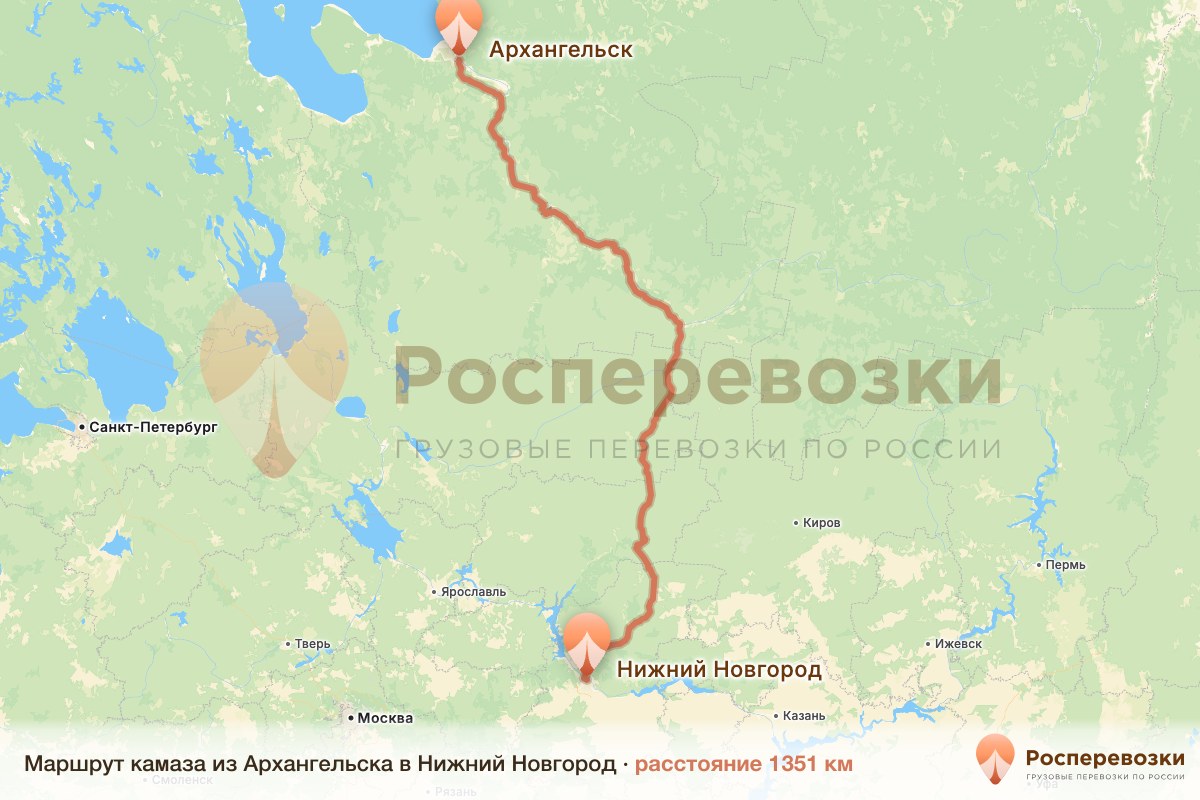 Камаз Архангельск Нижний Новгород