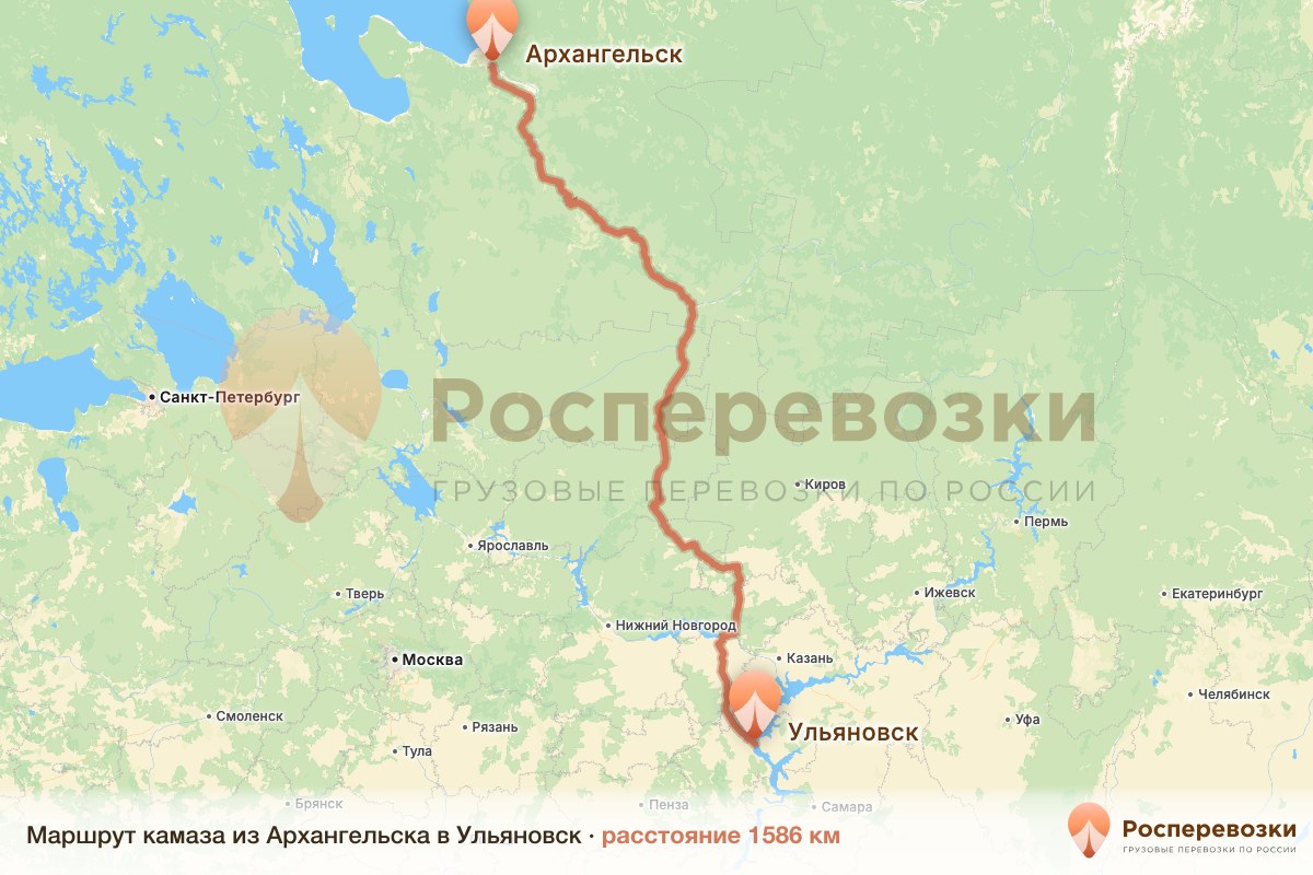 Камаз Архангельск Ульяновск