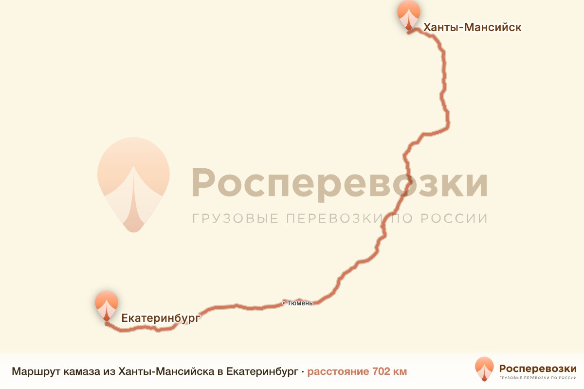 Камаз Ханты-Мансийск Екатеринбург