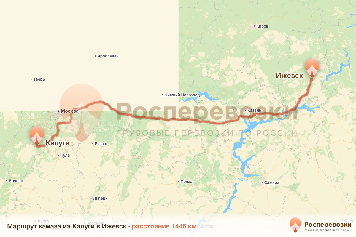 Камаз Калуга Ижевск