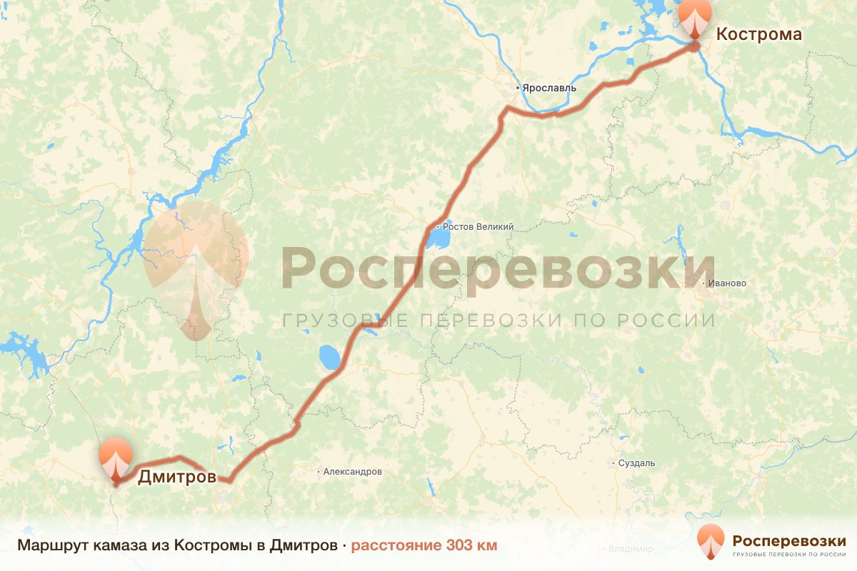 Камаз Кострома Дмитров