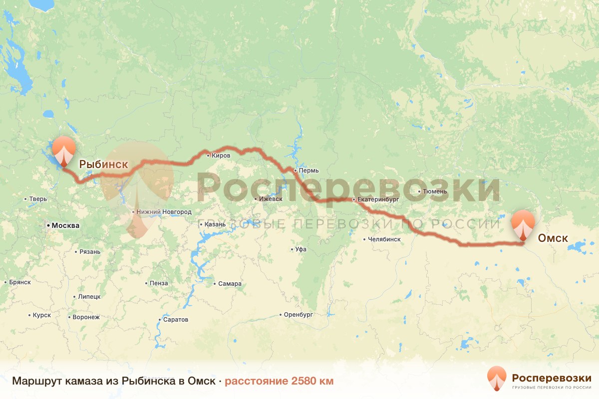 Камаз Рыбинск Омск