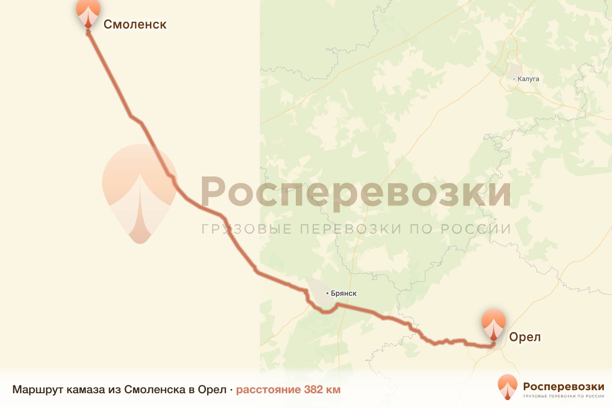 Камаз Смоленск Орел