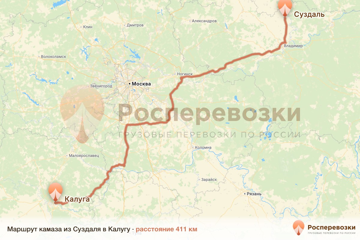 Камаз Суздаль Калуга